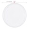 White Flat Round Disposable Plastic Dinner Plates - 10" (120 Plates)